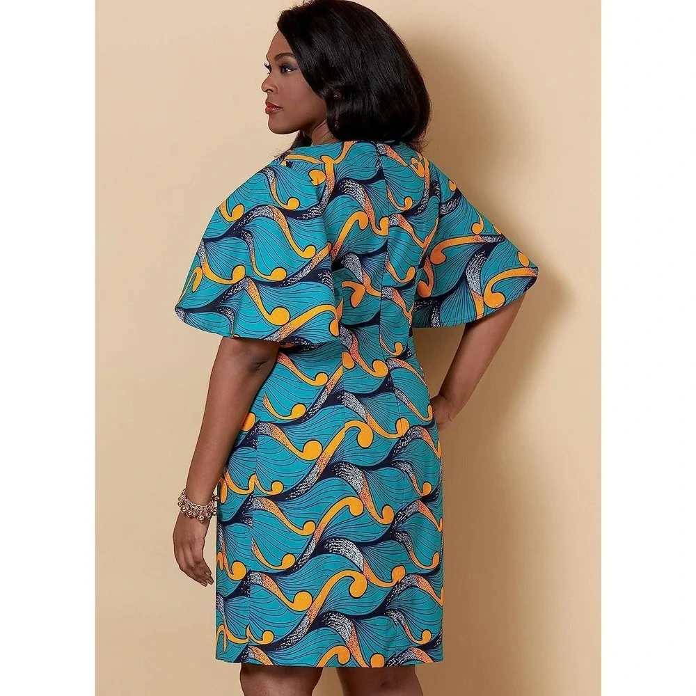 Butterick B6656 Dress Sewing Pattern Women‎ Size 18W-24W Easy Overlay Fitted